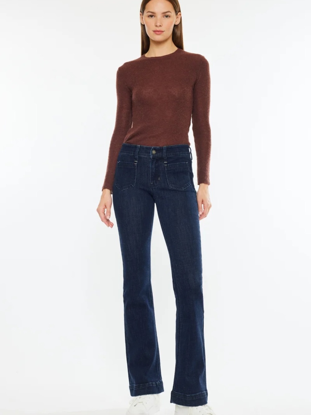 KanCan Mid Rise Star Bootcut Jeans